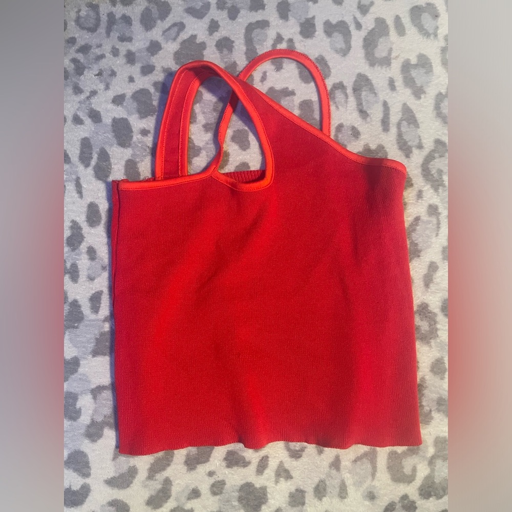 Red crop top